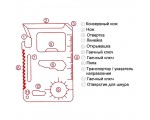 Multi Tool для выживания EDC 11 в 1 / Мультитул, цвет фиолетовый