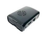 Корпус с вентилятором и радиаторами для Raspberry Pi 3 model B / Raspberry Pi 2 model B / Raspberry Pi model B+, овальный черный, CaseRaspFR