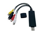 Конвертер Micro USB type B + Usb 2.0 с RCA/S-video плата видеозахвата EmcUsbRca /TV DVD VHS AV аудио/ для оцифровки видеокассет /easycap / совместим со смартфонами и планшетами на android/