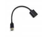 Кабель - переходник USB 3.1 Type C male to USB 2.0 A female 16cм для подключения к смартфону или планшету - флешки, фотоаппарата, клавиатуры и т.д., EusbCm2.0AF / usb C to 3.0 Af