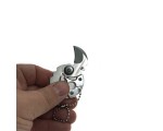 Брелок мини - нож Коготь складывающийся круглый, цвет серебро