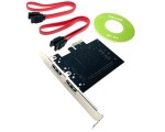 Контроллер PCI-E х1 на 2х SATA2+2 х eSATA+1х IDE, чип JMicron JMB363, модель PCIE005, Espada