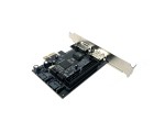 Контроллер PCI-E х1 на 2х SATA2+2 х eSATA+1х IDE, чип JMicron JMB363, модель PCIE005, Espada