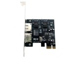 Контроллер PCI-E x1 v2.0 на 2xSATA+ 2xeSATA, SATA 3.0 (6Gb/s) чип ASM1061, модель ES3A1061 Espada