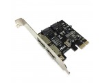 Контроллер PCI-E x1 v2.0 на 2xSATA+ 2xeSATA, SATA 3.0 (6Gb/s) чип ASM1061, модель ES3A1061 Espada