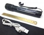 Фонарь LED BORUIT 3W с Power bank, цвет черный