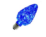 Светодиодная декоративная Е27 лампа - шишка C35 Интерьерная Vintage Deco Pine 220-240 В 3Вт, Espada E-E27NYC35B цвет голубой