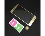 Защитное стекло для Xiaomi Redmi Note 4X 64Гб с рамкой, цвет золото (индикатор зарядки справа)