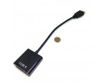 Видео адаптер HDMI 19M to VGA 15 F, EHdmiVgawo  Espada черный /переходник hdmi vga конвертер /