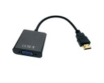 Видео адаптер HDMI 19M to VGA 15 F, EHdmiVgawo  Espada черный /переходник hdmi vga конвертер /