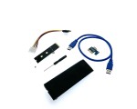 USB Riser card M.2 NGFF to PCI-E x16 Female с питанием 4Pin, M2PCIeKIt01, Espada, в комплекте кабель usb 3.0 /ризер /райзер карта