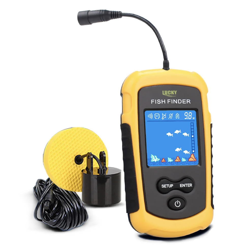 эхолот для рыбалки lucky ffc1108-1 с цветным дисплеем 1 5