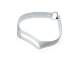 Ремешок - браслет силиконовый для Xiaomi Mi Band 3 / 4, цвет белый