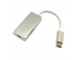 Видео конвертер USB 3.1 Type C Male to mini Display port 20 pin female, EusbCmdp серебристый Espada /внешняя видеокарта USB-Type-C/