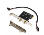Контроллер PCI-E x1, M.2 key A c выходами на 2 антенны для модулей WIFI и Bluetooth, модель EM201B Espada