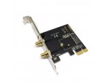 Контроллер PCI-E x1, M.2 key A c выходами на 2 антенны для модулей WIFI и Bluetooth, модель EM201B Espada
