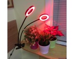 Светодиодный фитосветильник Espada Fito E-EPS2 220V, 2 лампы, круглый с блоком питания для выращивания рассады и досветки растений / Led фитосветильник для гидропоники, аквариумных растений