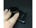 Кольцо для смартфона EpS6bl Попсокет черный оникс 6-гранный Popsocket / складная подставка держатель для телефона на палец
