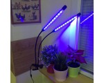 Светодиодный фитосветильник Espada Fito E-EL2, 220V, 2 лампы, линейный с блоком питания для выращивания рассады и досветки растений / Led фитосветильник для гидропоники, аквариумных растений