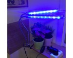 Светодиодный фитосветильник Espada Fito E-USBCR30W 220V, 2 лампы, линейный с блоком питания для выращивания рассады и досветки растений / Led фитосветильник для гидропоники, аквариумных растений