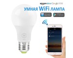 Умная светодиодная лампа Smart LED Bulb WiFi Е27 Espada E-E27RBWiFi, 6,5Вт с регулировкой яркости света 0-100%