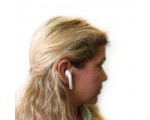 Bluetooth наушники вкладыши airpods беспроводные V5.0 белые / поддержка Android , iOS iphone / эйрподс /