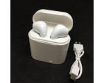 Bluetooth наушники вкладыши airpods беспроводные V5.0 белые / поддержка Android , iOS iphone / эйрподс /