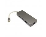 Адаптер USB Type-C to Gig Lan+HDMI+USB+SD/TF, модель UHLUC, Espada