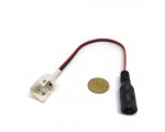 Коннектор провод для соединения светодиодных лент 5050 с адаптером /стандартный разъем/ 2 контакта, IP20, цвет белый