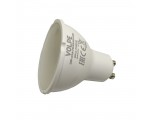 Лампа светодиодная Volpe LED-JCDR-7W/NW/GU10/NR, форма "JCDR", матовая, серия Norma, свет белый