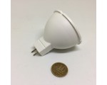 Лампа светодиодная Volpe LED-JCDR-10W/WW/GU5.3/NR. Форма "JCDR", матовая. Серия Norma. Теплый белый свет (3000K)