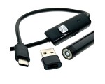 Водонепроницаемый ip67 эндоскоп USB type C + USB3.0, 1 метр с подсветкой, EndstyC1 Espada / видеоскоп совместим с компьютером /ноутбуком / телефоном / планшетом на Android /