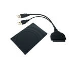 Кабель /адаптер/ USB 3.0 to SATA 6G Espada PA02BKU3 с защитной пластиковой панелью для жесткого HDD диска или SSD диска 2,5"