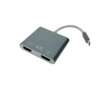 Видеоконвертер USB C на 2 * HDMI, EusbC2hdm 4K Espada / внешняя видеокарта USB-Type-C / разветвитель на 2 hdmi /