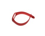 Ремешок - браслет силиконовый для Xiaomi Mi Band 3 / 4, цвет красно-белый