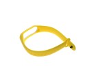 Ремешок - браслет силиконовый для Xiaomi Mi Band 3 / 4, цвет желто-белый