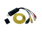 Конвертер Usb 2.0 с RCA/S-video карта видеозахвата EUsbRca63 чип AMT630A поддержка Android /TV DVD VHS AV аудио/ для оцифровки видеокассет / вывести изображение с фотоаппарата, видеокамеры, видеомагнитофона vhs, с камер на компьютер