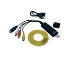 Конвертер Usb 2.0 с RCA/S-video карта видеозахвата EUsbRca63 чип AMT630A поддержка Android /TV DVD VHS AV аудио/ для оцифровки видеокассет / вывести изображение с фотоаппарата, видеокамеры, видеомагнитофона vhs, с камер на компьютер