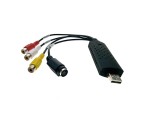 Конвертер Usb 2.0 с RCA/S-video карта видеозахвата EUsbRca63 чип AMT630A поддержка Android /TV DVD VHS AV аудио/ для оцифровки видеокассет / вывести изображение с фотоаппарата, видеокамеры, видеомагнитофона vhs, с камер на компьютер