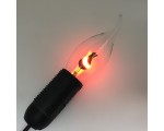 Светодиодная лампа Свеча на ветру /имитация огня/ Espada E-CCW14-3W, E-14, 85-265V