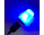 Светодиодная лампа с эффектом пламени /имитация огня/ ESPADA E-E27-2835S-7W, цвет синий, 85-265V