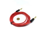 Кабель audio 6.5mm male to 6.5mm male 2 метра красный для качественной, без искажения, защищенной от помех передачи аудио сигнала