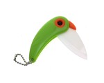 Нож керамический Попугай, цвет зеленый