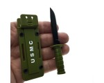Мини - нож USMC тип KA-BAR, цвет хаки