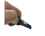 Брелок Мини-нож  EDC 3см / Мультитул, цвет зеленый