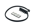 Разветвитель splitter 4pin to 5 * 4 pin для подключения кулеров  E5pwm4pin Espada / к одному разъему на материнской плате до 5 вентиляторов /