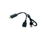 Видеоконвертер HDMI 19pin Male to Display Port 20 pin Female Espada Ehddp1526 поддержка 4k, питание от usb, переходник hdmi to dp