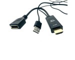 Видеоконвертер HDMI 19pin Male to Display Port 20 pin Female Espada Ehddp1526 поддержка 4k, питание от usb, переходник hdmi to dp