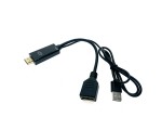 Видеоконвертер HDMI 19pin Male to Display Port 20 pin Female Espada Ehddp1526 поддержка 4k, питание от usb, переходник hdmi to dp