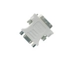 Переходник DVI-A male to VGA (D-Sub) female / видеоадаптер DVI to VGA, DVI 17 M - SVGA 15 F белый